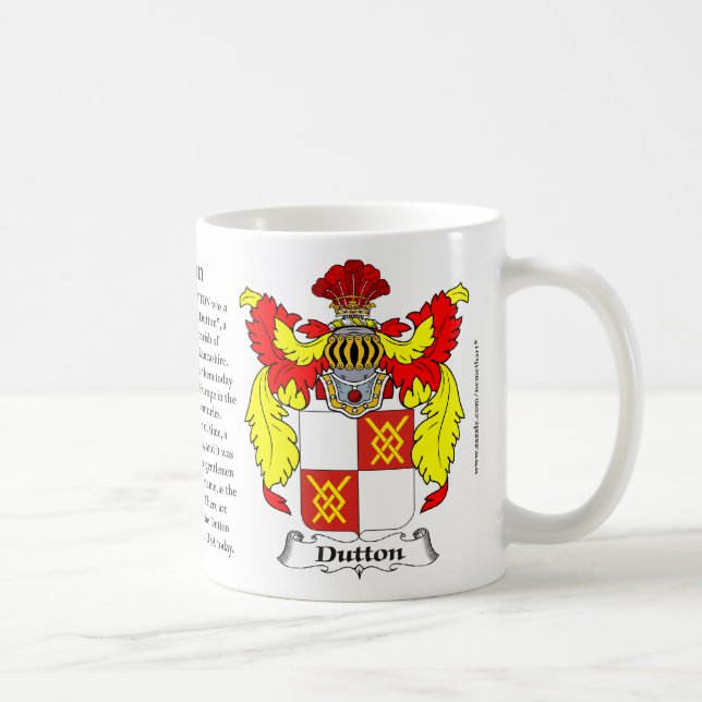 Caneca De Café Brasão da família de Dutton (Direita)