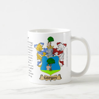 Caneca De Café Brasão da família de Görgõy