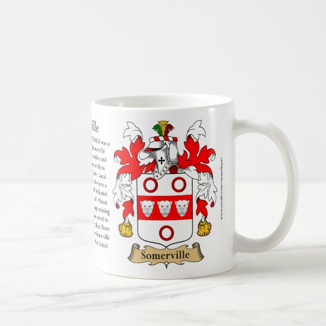 Caneca De Café Brasão da família de Somerville (Direita)
