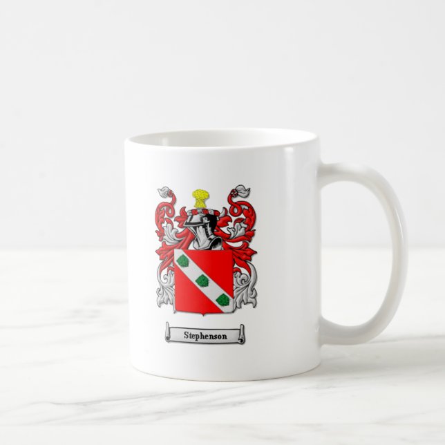 Caneca De Café Brasão da família de Stephenson (Direita)