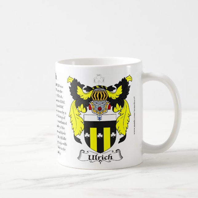 Caneca De Café Brasão da família de Ulrich (Direita)