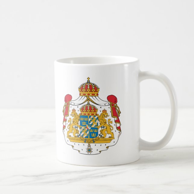 Caneca De Café Brasão da suecia (Direita)