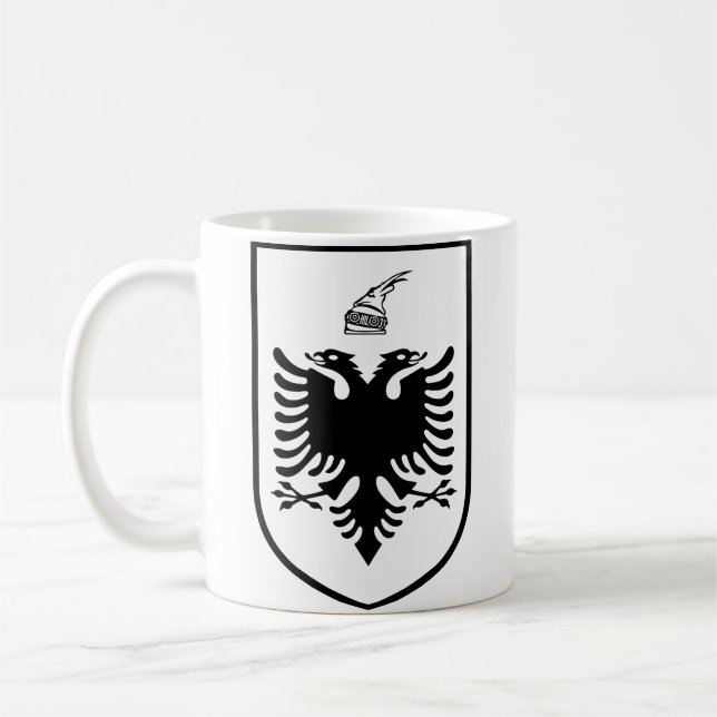 Caneca De Café Brasão de armas da Albânia (Esquerda)