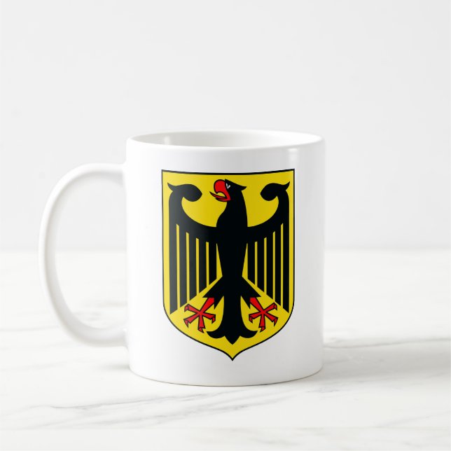 Caneca De Café Brasão de armas da Alemanha (Esquerda)