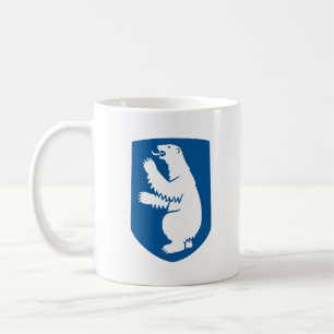 Caneca De Café brasão de armas da Groenlândia país símbolo emblem