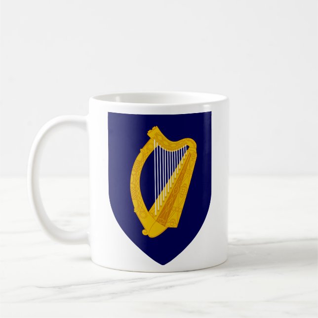 Caneca De Café Brasão de armas da Irlanda (Esquerda)