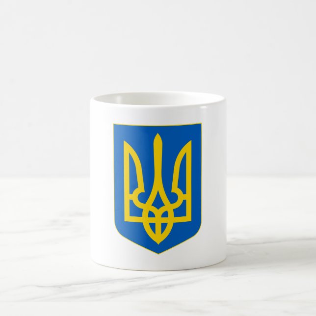 Caneca De Café Brasão de Armas da Ucrânia (Centro)