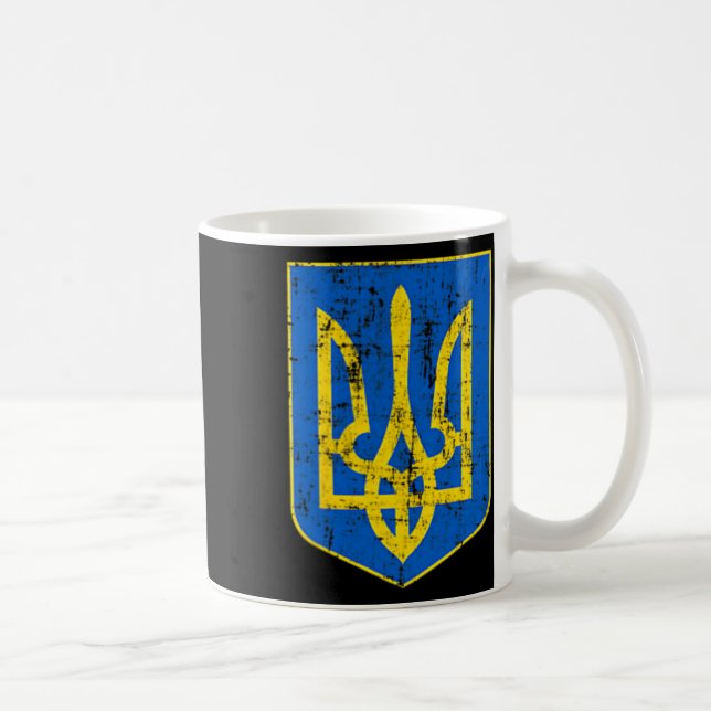 Caneca De Café Brasão de Armas da Ucrânia 2 (Direita)