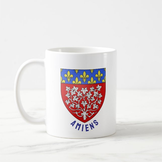 Caneca De Café Brasão de armas de Amiens, França (Esquerda)
