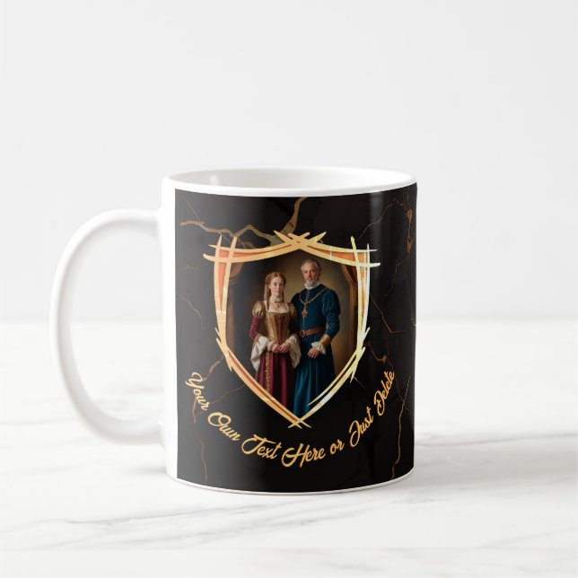 Caneca De Café Brasão de Armas de Cavaleiro Presente Medieval Ant (Esquerda)