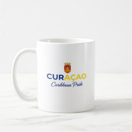Caneca De Café Brasão de Armas de Curaçao | Orgulho Diário