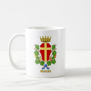 Caneca De Café Brasão de armas de Messina, Sicília