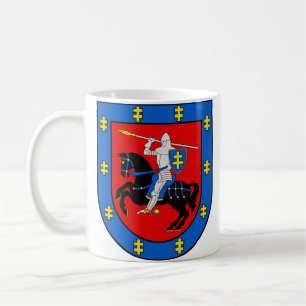 Caneca De Café Brasão de Armas do Condado de Vilnius