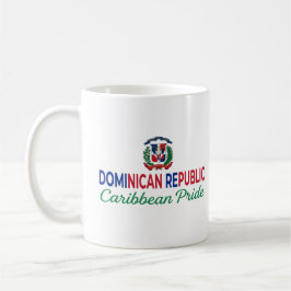 Caneca De Café Brasão de Armas Dominicano | Orgulho Diário