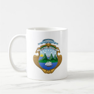 Caneca De Café brasão de armas símbolo emblema bandeira da Costa