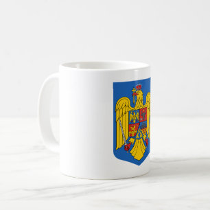 Caneca De Café brasão de armas símbolo emblema bandeira da Romêni
