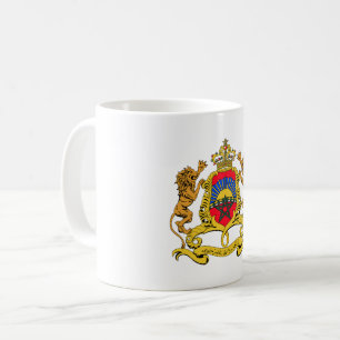 Caneca De Café Brasão de armas símbolo emblema bandeira do Marroc