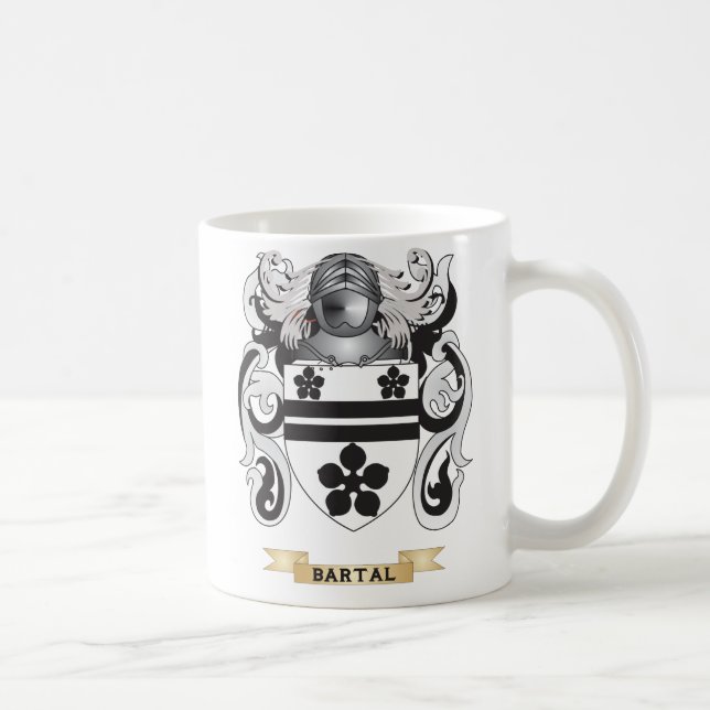 Caneca De Café Brasão de Bartal (crista da família) (Direita)