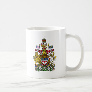 Caneca De Café Brasão de Canadá