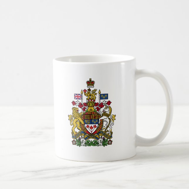 Caneca De Café Brasão de Canadá (Direita)