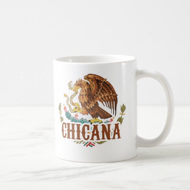 Caneca De Café Brasão de Chicana México (Direita)