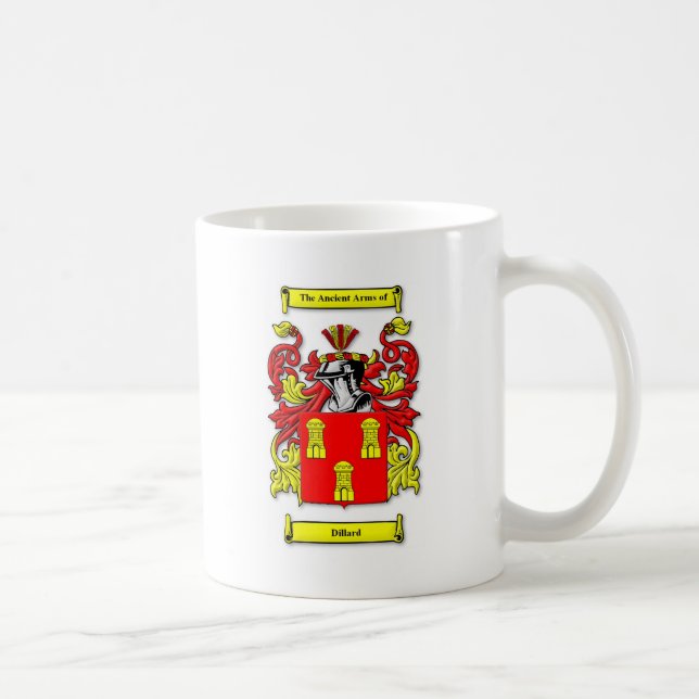 Caneca De Café Brasão de Dillard (Direita)