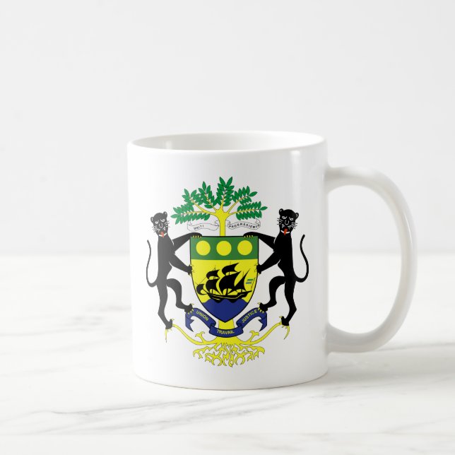 Caneca De Café Brasão de Gabon (Direita)