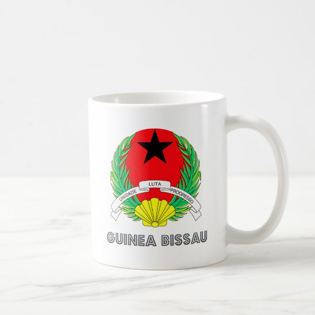 Caneca De Café Brasão de Guiné-Bissau (Direita)