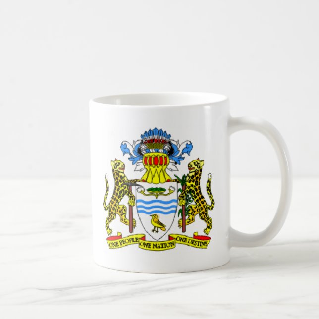 Caneca De Café Brasão de Guyana (Direita)