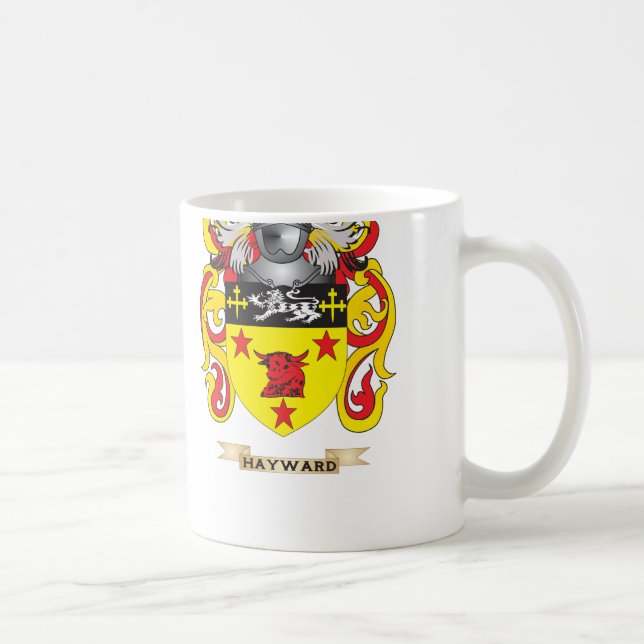 Caneca De Café Brasão de Hayward (crista da família) (Direita)