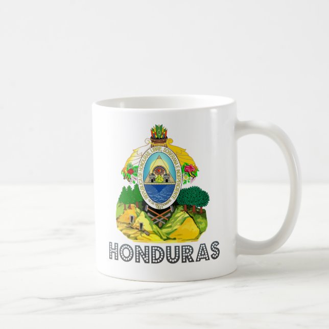 Caneca De Café Brasão de Honduras (Direita)