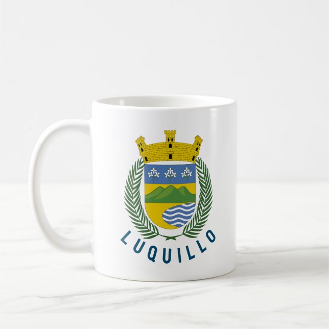 Caneca De Café Brasão de Luquillo - Porto Rico (Esquerda)
