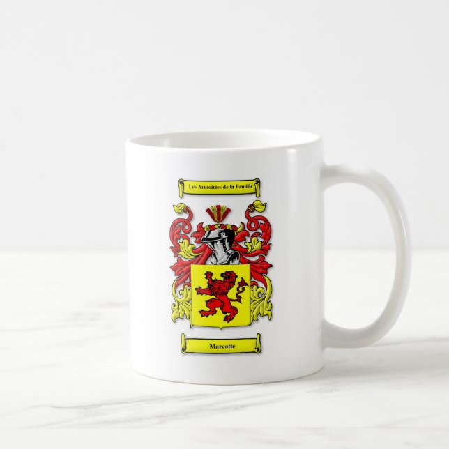 Caneca De Café Brasão de Marcotte (Direita)