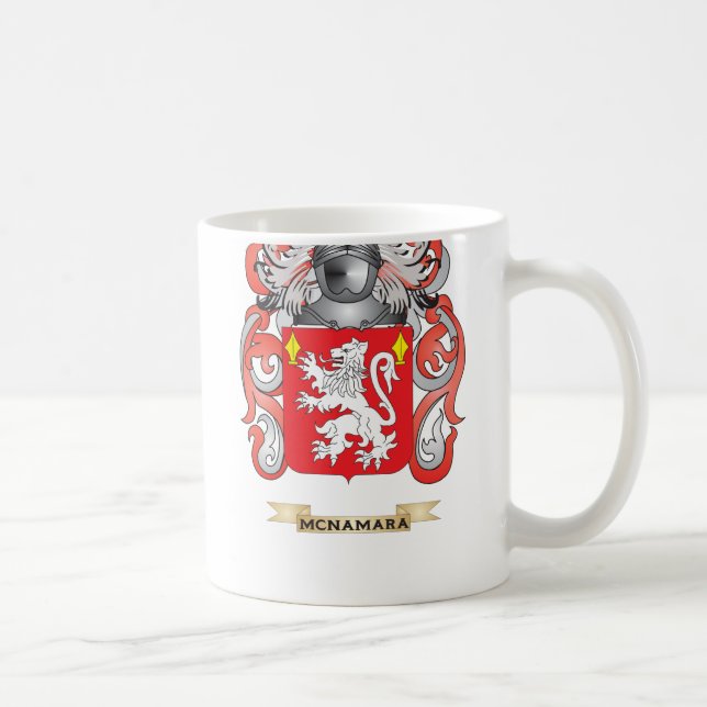 Caneca De Café Brasão de McNamara (crista da família) (Direita)