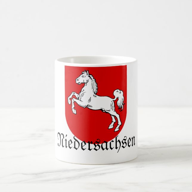 Caneca De Café Brasão de Niedersachsen Wappen (Centro)
