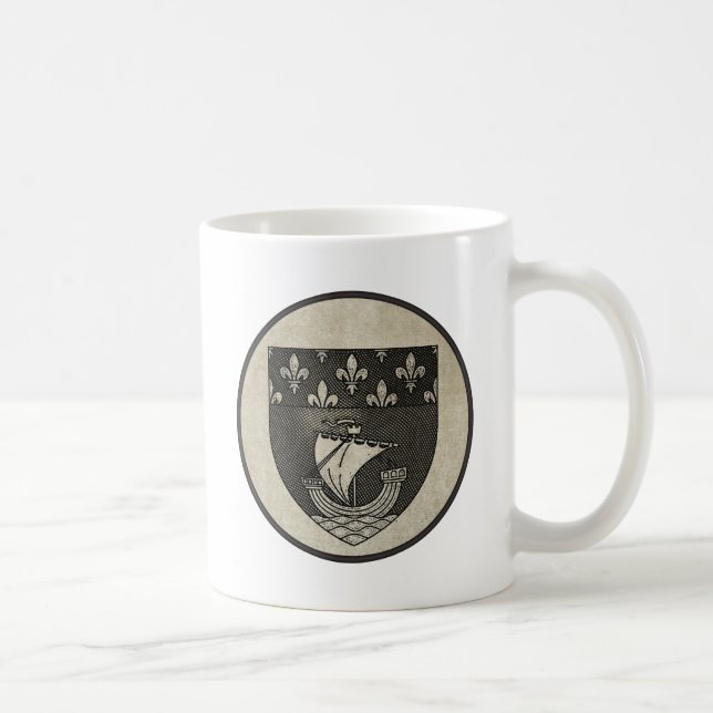 Caneca De Café Brasão de Paris (Direita)