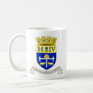 Caneca De Café Brasão de Pau, Pyrénées-Atlantiques (FRANÇA)