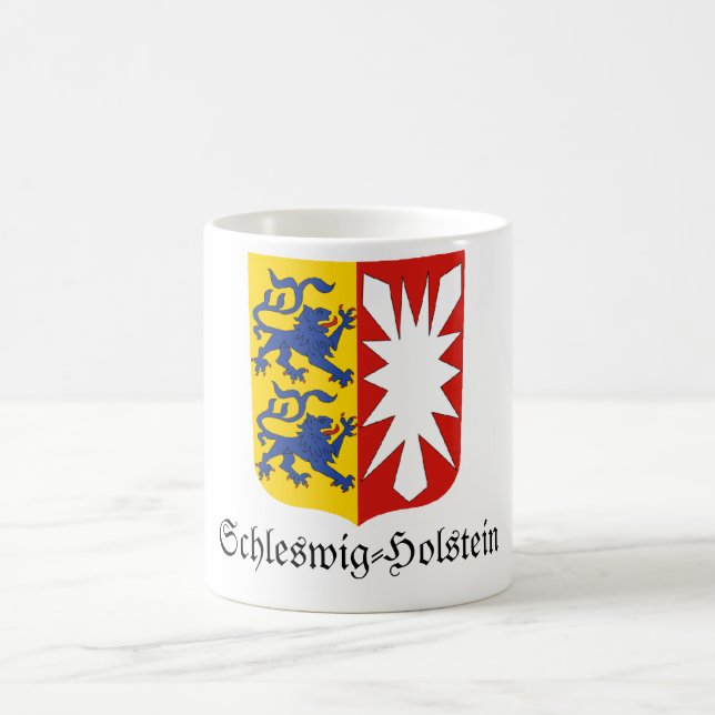 Caneca De Café Brasão de Schleswig-Holstein Wappen (Centro)