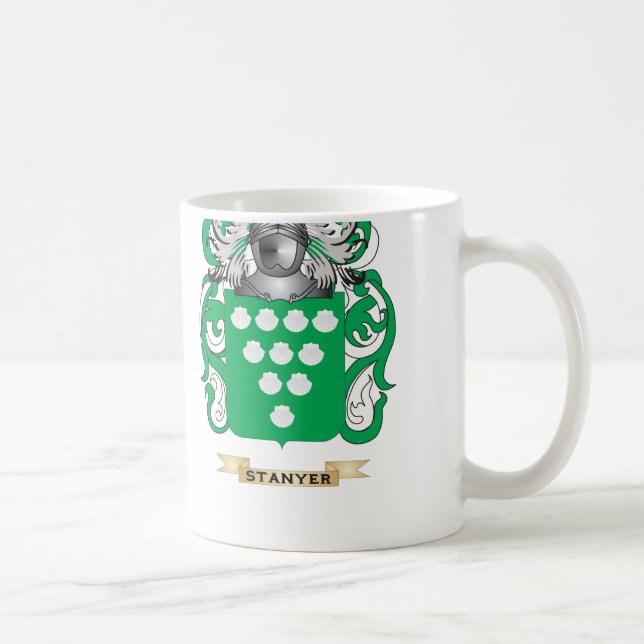 Caneca De Café Brasão de Stanyer (crista da família) (Direita)