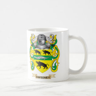 Caneca De Café Brasão de Sweeney (crista da família)