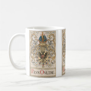 Caneca De Café brasão do imperador Carlos V do Sacro Império Roma