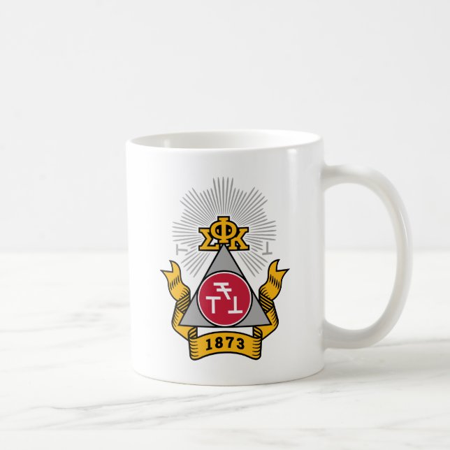 Caneca De Café Brasão Phi Sigma Kappa (Direita)