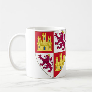 Caneca De Café Brasão Real Escudo Coroa Castela