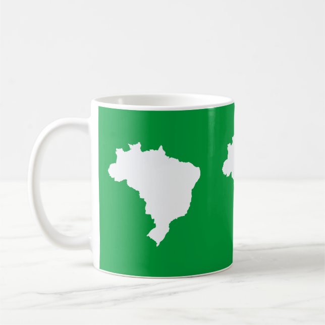 Caneca De Café Brasil Festivo Verde Amazônico em Emporio Moffa (Esquerda)