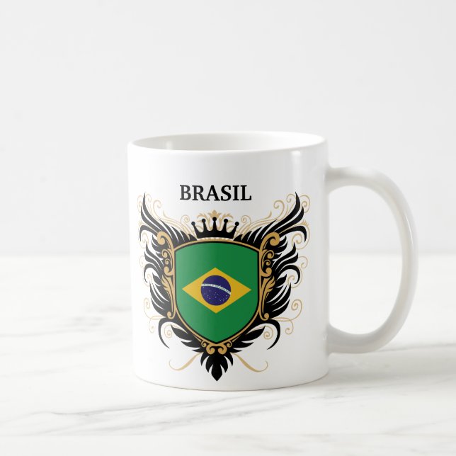 Caneca De Café Brasil [personalize] (Direita)