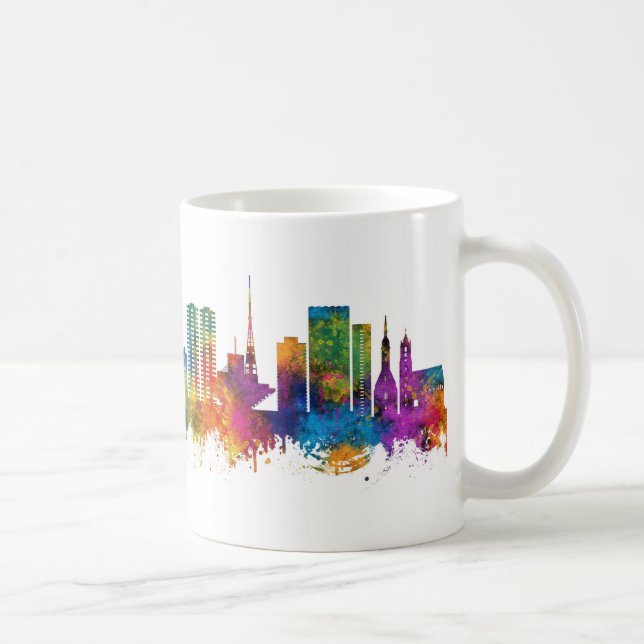 Caneca De Café Bratislava Eslováquia Skyline (Direita)
