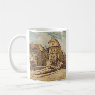 Caneca De Café Bratislava por Richard Lux Século Gravura Colorida