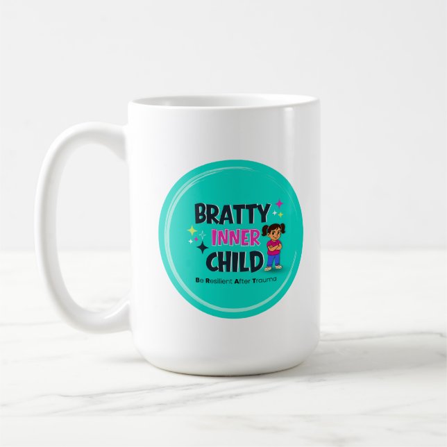 Caneca De Café Bratty Inner Child Classic Mug, 11 oz (Esquerda)
