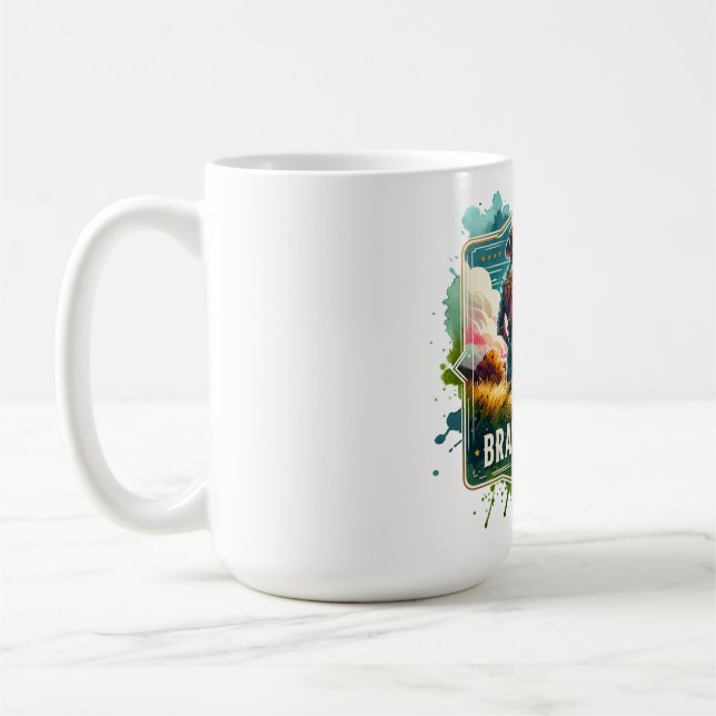 Caneca De Café ✨"Brave and Free" Cowboy Horizon Mug  (Esquerda)