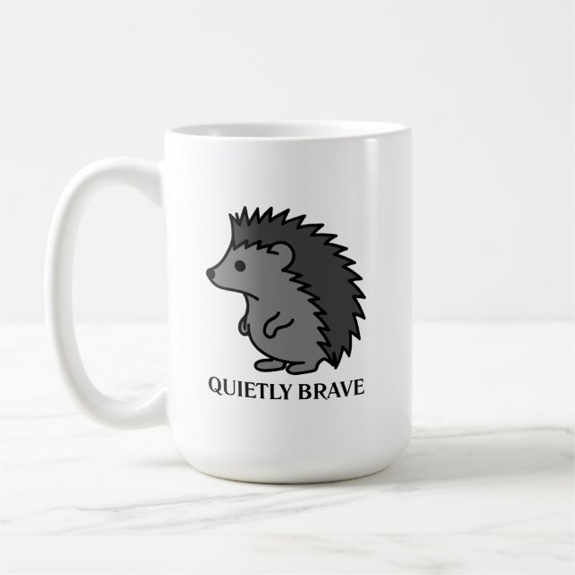 Caneca De Café Brave Hedgehog (Esquerda)